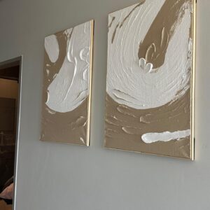 A1 Set of two Beige Toned Wall Art