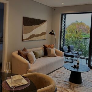 A0 streched Modern Minimalist Wall Art – Neutral Waves