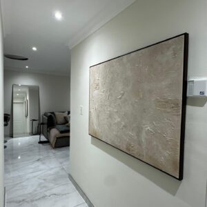 A0 Beige Sand Textured Wall Art