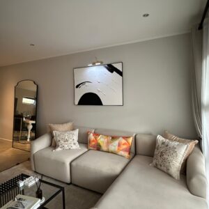 A0 black and white arch textured wall art