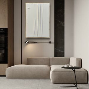 A2 plain White Sheet Textured Wall Art